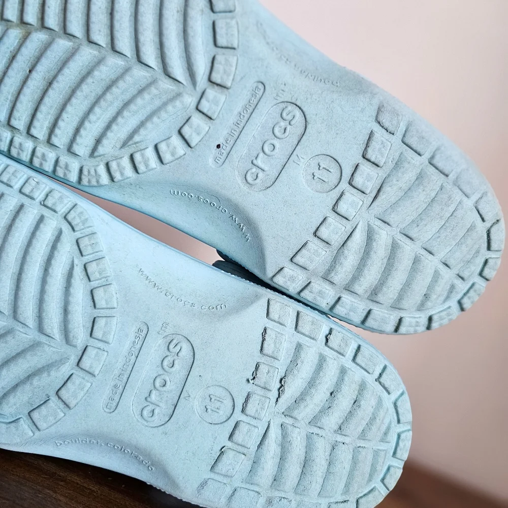 💎 Crocs Classic Clog Light Blue Men’s Size 11 Comfort Slip-On Sandals
